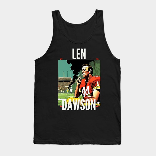 Len Dawson Halftime smoke cigarettes , Kansas city chiefs Tank Top by Nasromaystro